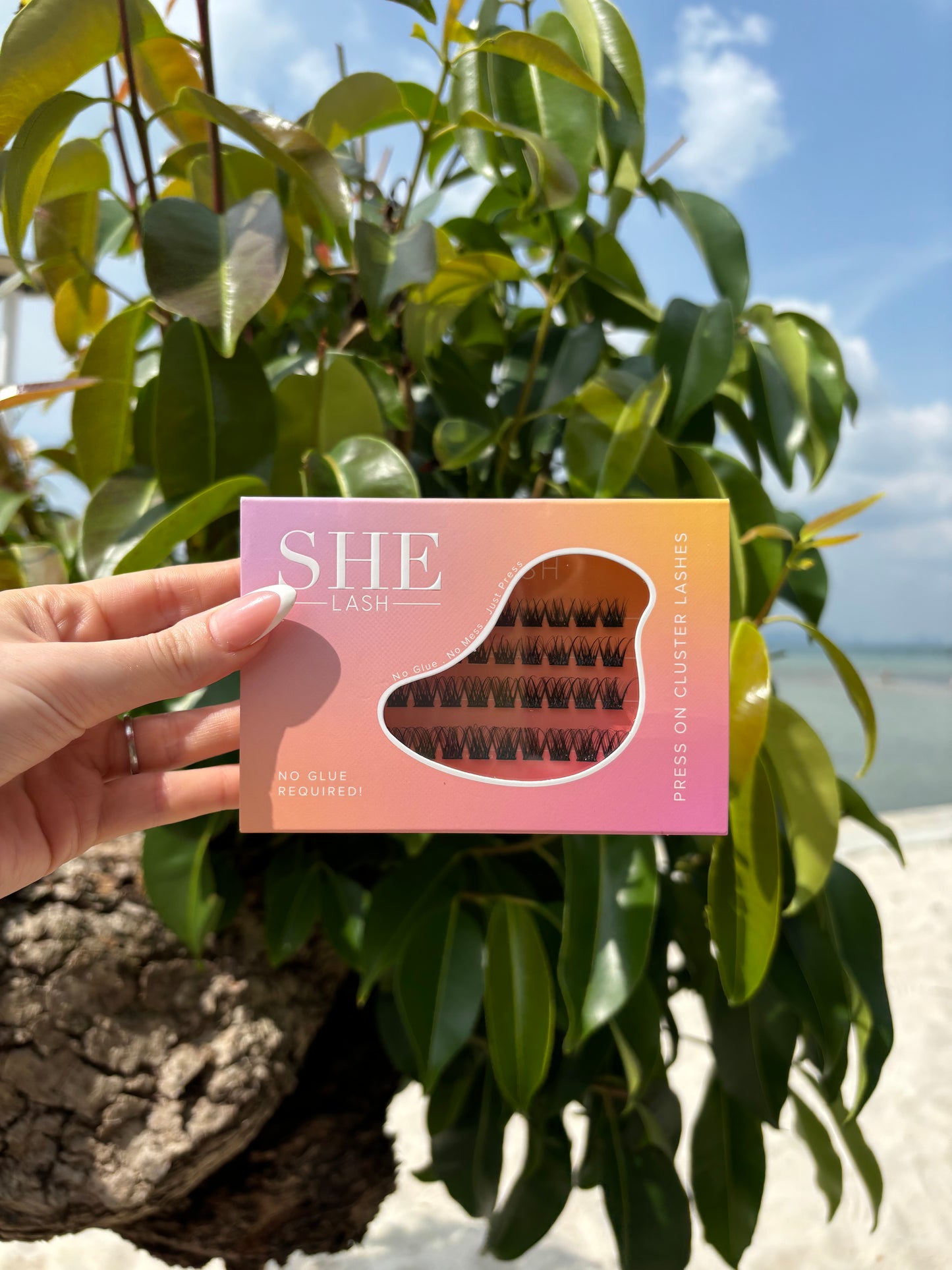 Pre-glued Cluster lashes